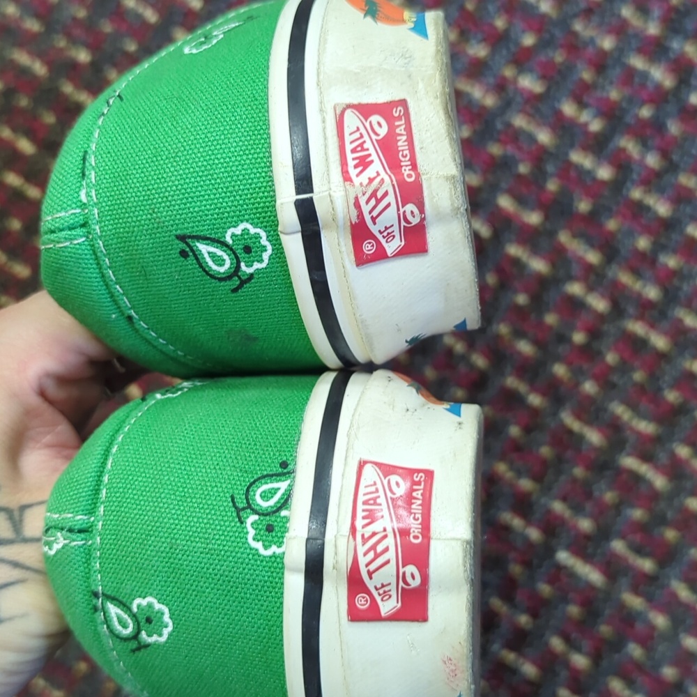 Vans Authentics California Paisley Green Sneakers - Picture 3 of 6